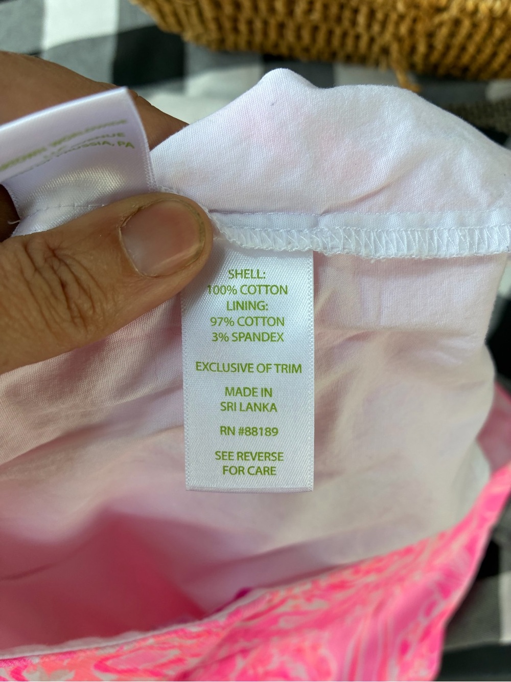Women's Lilly Pulitzer Skort Size 0 Pink White Flamingo Print - Picture 6 of 6